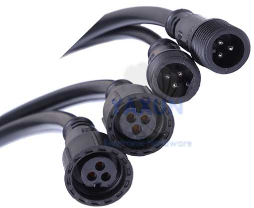 Waterproof connector injection molding