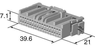 conector de coche impermeable de batería de potencia