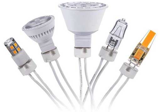 Bi-pin connector Base MR16,MR11,G4,G6.35,Gy6.35,Gx5.3,Gz4