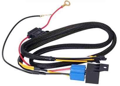 Customized relay control wiring harness