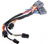 Car headlight usb connector wiring harness