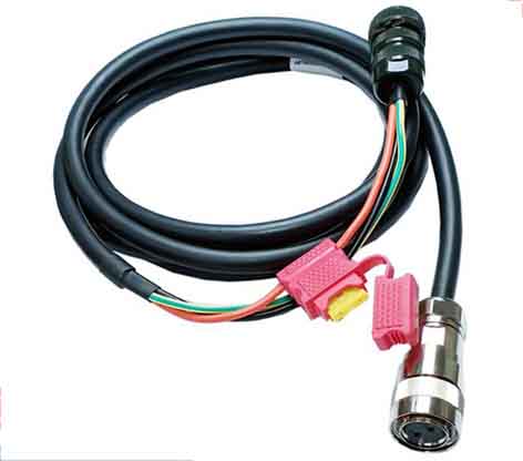 2P aircraft female head to 4P male head with fuse wiring harness