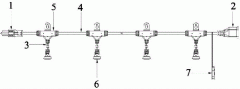 LED light string wire processing
