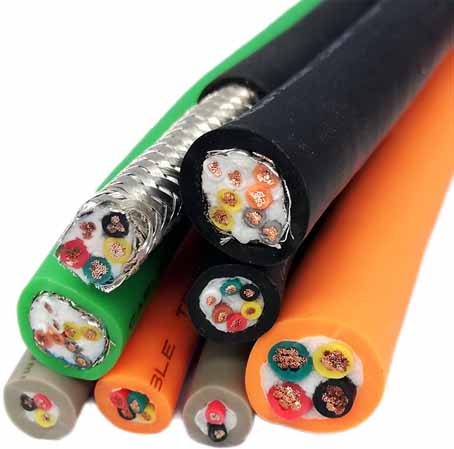 2, 3, 4, 5-core 0.2, 0.3, 0.5, square high flexible anti-corrosion towline cable