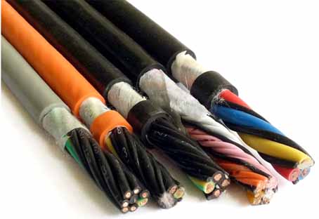 Cable de control blindado con funda aislante de caucho de silicona
