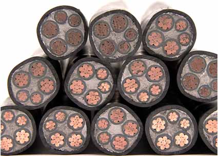 Copper core low-smoke halogen-free fire-resistant cable