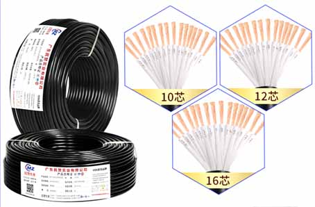 Multi-Core-Signalsteuerung ummantelte Kabel