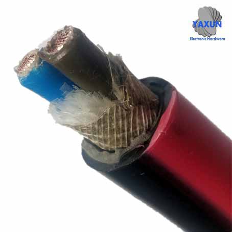 Low-smoke halogen-free fire-resistant sheathed wire