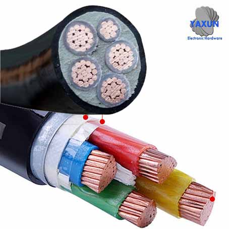 Cable de núcleo de cobre reticulado de baja tensión YJV0.6 / 1KV