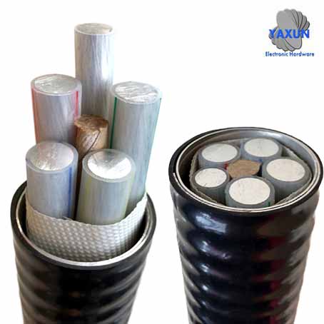Cable aislado de polietileno blindado con cadena de aleación de aluminio 