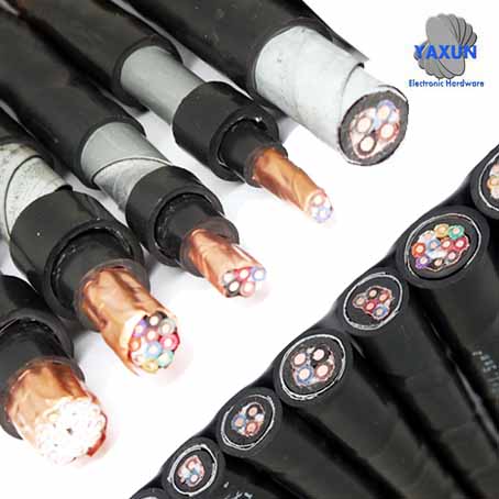 Buried copper tape shielded control cable 