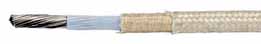 UL5180 PTFE tape braided glass fiber high temperature cable