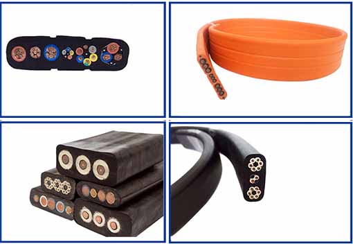 Flat composite cable