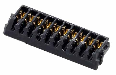Paso de 0,60 mm, conector perforado